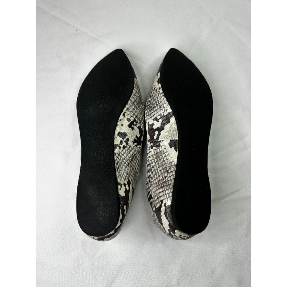 Madden Girl Flats Women Size 7 Snakeskin Slip On Pointed Toe Casual Work Shoes - Picture 6 of 10